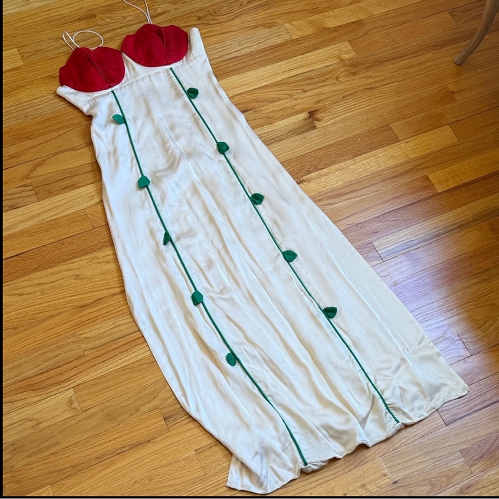 New FARM Rio Rose Detailed Sleeveless Maxi Dress Size M - Picture 5 of 8